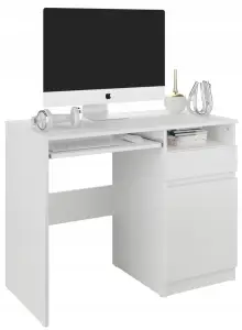 Biurko komputerowe stolik 96cm Białe