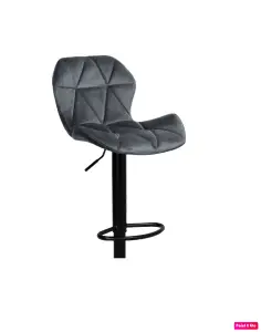 Hoker KORFU BLACK welur do kuchni salonu SZARY