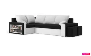 Narożnik MALTA funkcja spania ROGÓWKA sofa + PUFY
